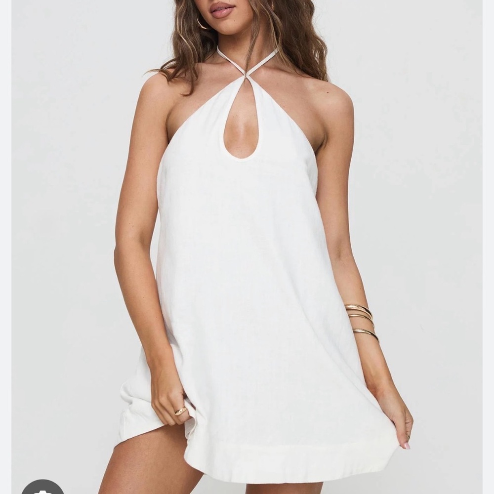Princess Polly White Halter Dress